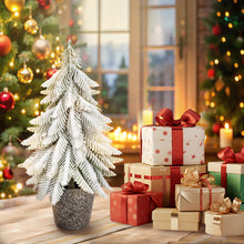 Load image into Gallery viewer, Decorative Christmas tree and gift boxes with a festive background