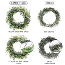 Load image into Gallery viewer, lavender wreath uv-resistant