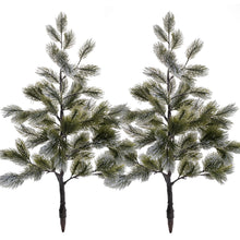 Load image into Gallery viewer, outdoor christmas trees flocked