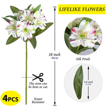 Load image into Gallery viewer, Amaryllis Artificial Flowers Ivory 18 Inch Long Stem