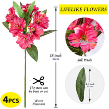 Load image into Gallery viewer, Amaryllis Artificial Flowers Pink Violet 18 Inch Long Stem