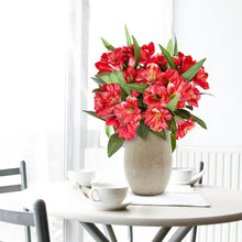 Load image into Gallery viewer, Amaryllis Artificial Flowers Red Tabletop Décor