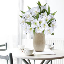 Load image into Gallery viewer, Amaryllis Artificial Flowers White Bouquet