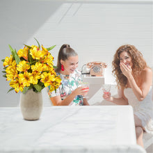 Load image into Gallery viewer, Amaryllis Artificial Flowers Yellow Lifelike Silk Petals