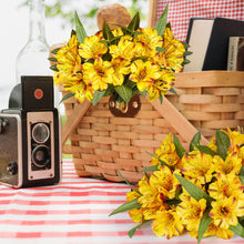 Load image into Gallery viewer, Amaryllis Artificial Flowers Yellow Realistic Bouquet