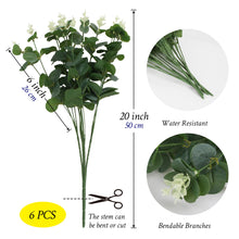 Load image into Gallery viewer, Artificial Eucalyptus Bouquet 20 Inch Tall Stem