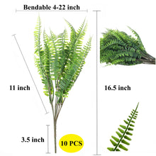 Load image into Gallery viewer, Artificial Boston Ferns 16 inch Long