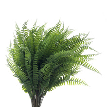 Load image into Gallery viewer, Artificial Boston Ferns Lifelike Greenery Dark Green