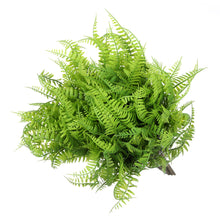 Load image into Gallery viewer, Faux Boston Ferns Light Green Bush