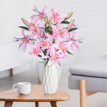 Load image into Gallery viewer, Lily Artificial Flowers Pink Home Décor