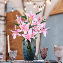 Load image into Gallery viewer, Lily Artificial Flowers Pink Real-Touch Silk Petals