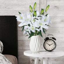 Load image into Gallery viewer, Lily Artificial Flowers White Bedroom Décor