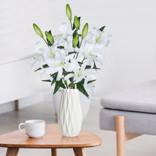 Load image into Gallery viewer, Lily Artificial Flowers White Bulk
