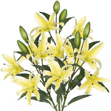 Load image into Gallery viewer, Lily Artificial Flowers Yellow

