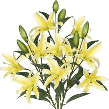 Load image into Gallery viewer, Lily Artificial Flowers Yellow