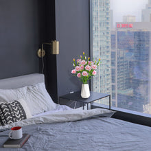 Load image into Gallery viewer, Pink Eustoma Artificial Flowers Nightstand Décor