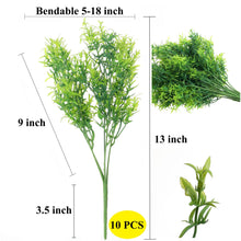Load image into Gallery viewer, artificial Rosemary fern greenery light green 13 inch long stem