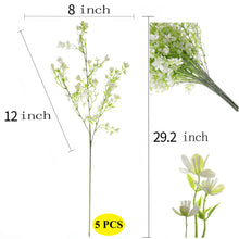 Load image into Gallery viewer, 29" Tall Artificial White Flowers 5 PCS Bundle