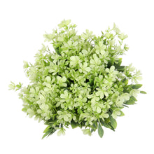 Load image into Gallery viewer, ivory-green faux flowers bouquet real-touch plastic