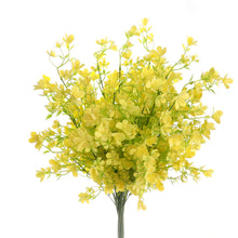 Load image into Gallery viewer, 29" Tall Artificial Flowers Lemon-Yellow Real-Touch Plastic Myosotis Bouquet