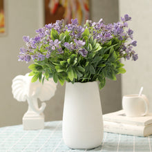 Load image into Gallery viewer, lilac-purple artificial flowers bouquet dining room home décor
