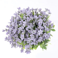 Load image into Gallery viewer, lilac-purple artificial flowers bouquet real-touch plastic