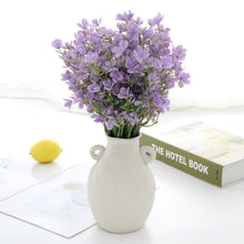 Load image into Gallery viewer, Forget Me Not Artificial Purple Flowers Table Centerpiece Décor