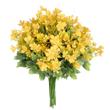 Load image into Gallery viewer, yellow ranunculus artificial flowers green leaves