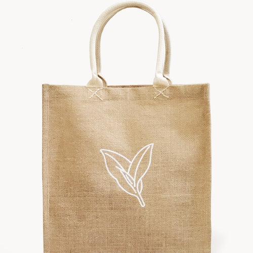 Handcrafted Market Bag - Leaves
