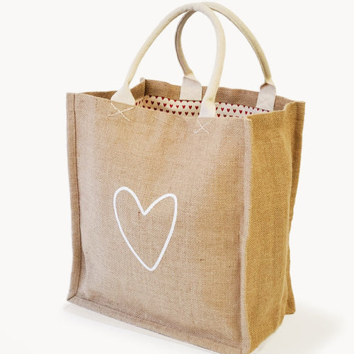 Handcrafted Market Bag - Love
