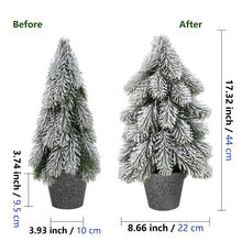 Load image into Gallery viewer, potted artificial mini christmas tree 17 inches

