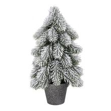 Load image into Gallery viewer, Frosted artificial Christmas tree in a pot
