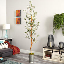 Load image into Gallery viewer, olive artificial tree in decorative planter indoor decor
