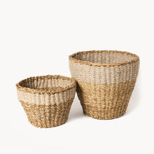Load image into Gallery viewer, Handwoven Seagrass Planter
