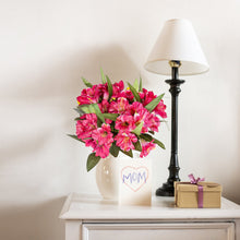 Load image into Gallery viewer, Amaryllis Artificial Flowers Pink Violet Gift Mom
