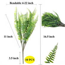 Load image into Gallery viewer, Artificial Boston Ferns 16 inch Long

