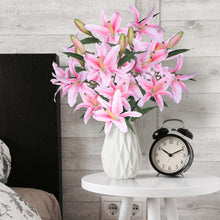 Load image into Gallery viewer, Lily Artificial Flowers Pink Gift Her
