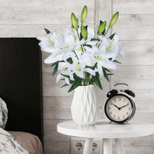 Load image into Gallery viewer, Lily Artificial Flowers White Bedroom Décor
