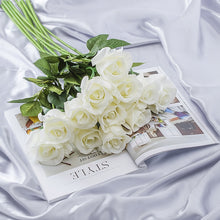 Load image into Gallery viewer, White Roses Real-Touch Bouquet
