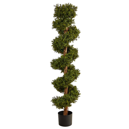 Artificial Boxwood Spiral Topiary Tree