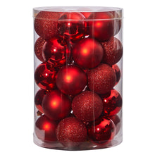 Load image into Gallery viewer, Shatterproof Christmas Ornaments red reusable storage container
