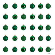 Load image into Gallery viewer, Shatterproof Christmas Ornaments green 2.5 inches
