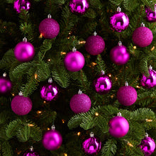 Load image into Gallery viewer, Shatterproof Christmas Ornaments violet tree decoration
