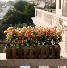 Load image into Gallery viewer, artificial red wildflowers arrangement balcony décor 
