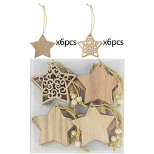 Load image into Gallery viewer, Christmas Tree Wooden Pendants winter decor
