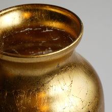 Load image into Gallery viewer, Greek Gold Vase Distressed Golden Metal

