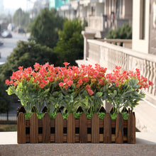 Load image into Gallery viewer, faux coral red flowers DIY balcony décor 

