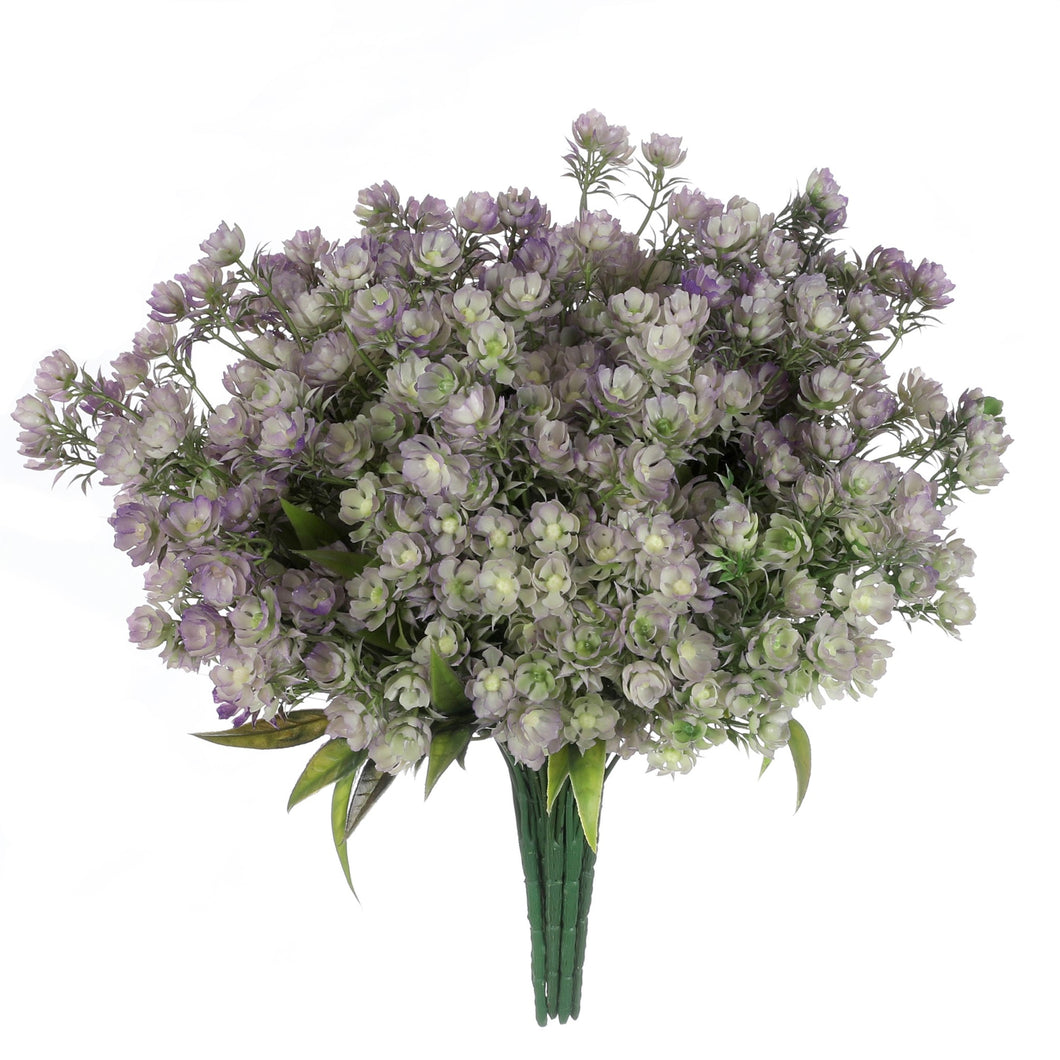 purple artificial wildflower bouquet