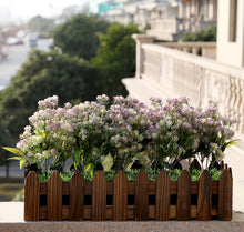 Load image into Gallery viewer, lilac purple artificial flowers balcony décor 

