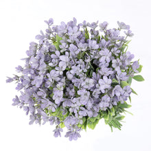 Load image into Gallery viewer, lilac-purple artificial flowers bouquet real-touch plastic 

